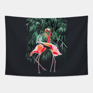 Flamingos couple Tapestry