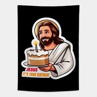 Jesus It's Your Birthday Tapestry