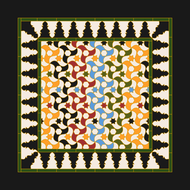 Arabic Tile III by ojovago
