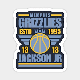 Memphis Grizzlies Jackson Jr 13 Basketball Retro Magnet