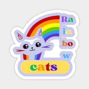 Rainbow cats Magnet