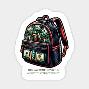 Money Backpack Magnet