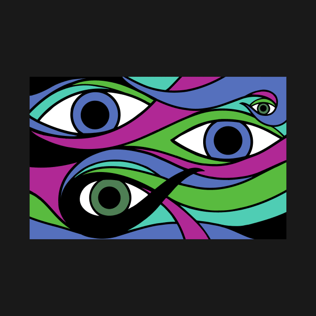 Trippy Eyeball Purple by Bee Trippy