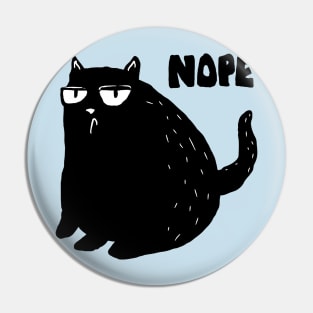 funny cat nope saying Pin