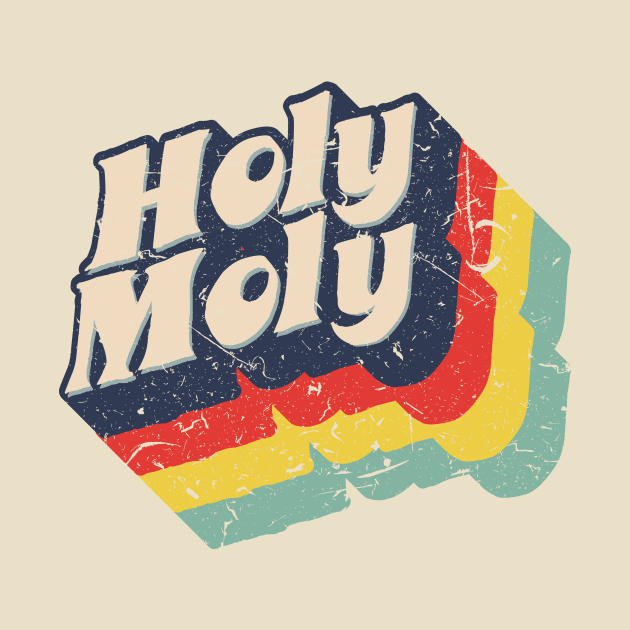 Holy Moly Seventies funky text by BOEC Gear