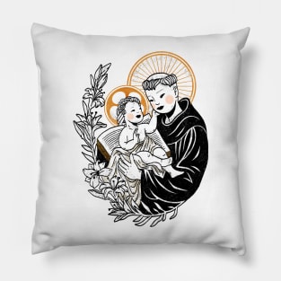 St Anthony of Padua - Catholic Saints Pillow