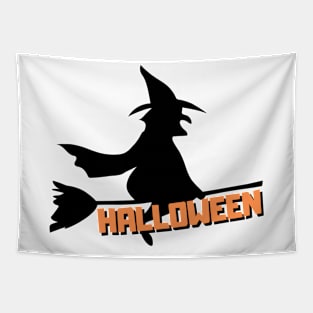 halloween scary evil pumpkin funny pumpkin head Tapestry