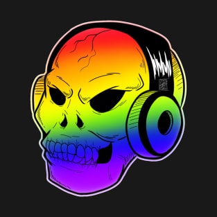 Rainbow Pride Fanged Skull T-Shirt