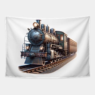 Vintage Train Tapestry