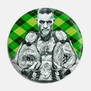 Double Champ Green Pattern Pin