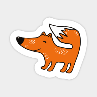 Cute fox illustration Magnet