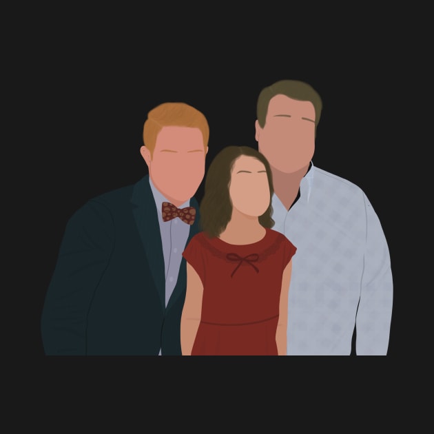 Modern Family Cameron, Mitchell and Lily Photo Funny Face Meme Fan Art by senaeksi