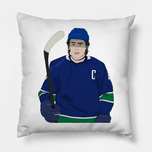 Quinn Hughes Pillow by aimeefergiex