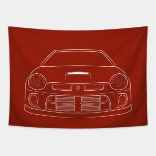 Dodge SRT4 Neon - front stencil, white Tapestry