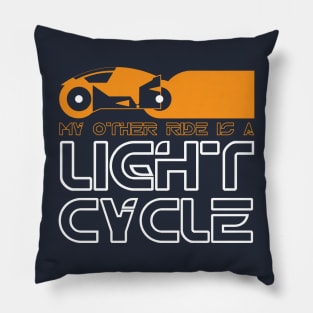 My Other Ride is a Light Cycle Pillow