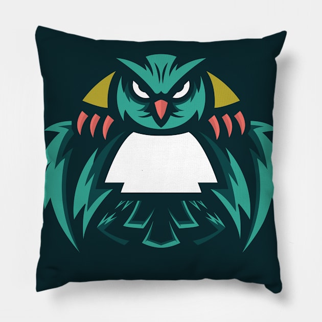 Mighty Owl Pillow by Urban_Vintage