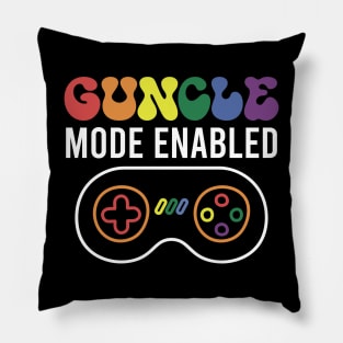 Gaymer Guncle Mode Enabled – lgbt gay uncle Guncle's Day  humorous brother gift Pillow