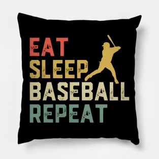 Eat Sleep Baseball Cool Player Fan Coach Pillow