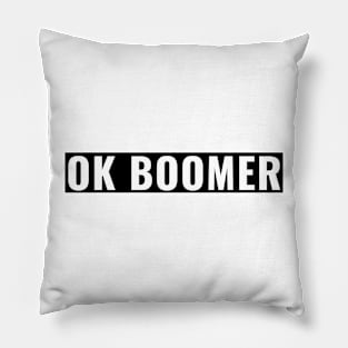 OK Boomer Gen Z Millennials Vintage Retro Meme Joke Gifts Pillow