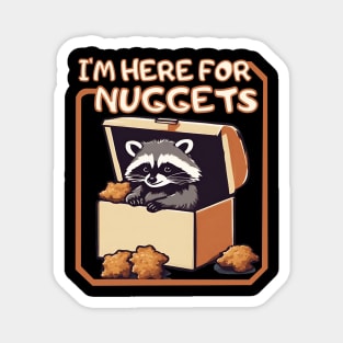 Raccoon in nugget box Magnet