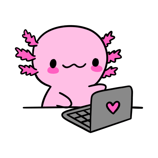 axolotl laptop by cmxcrunch