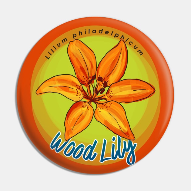 Wood Lily Pin by unclelindsey