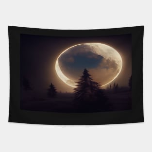 Unwind With The Moon And Relax Into Space Tapestry