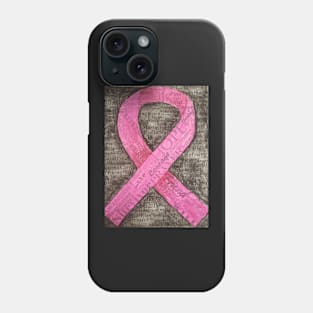 Pink Breast Cancer Ribbon Phone Case