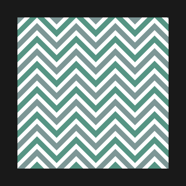 Pale Green Gray Chevron ZigZagFall Halloween Repeat Pattern by 2CreativeNomads