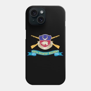 408th Infantry Regiment - DUI w Br - Ribbon X 300 Phone Case