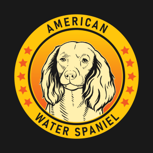 American Water Spaniel Dog Portrait T-Shirt