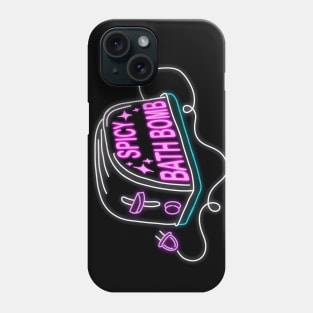 Retro inscription "Spicy bath bomb" Phone Case