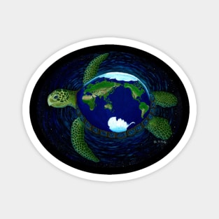 Earth Galaxy Turtle Magnet