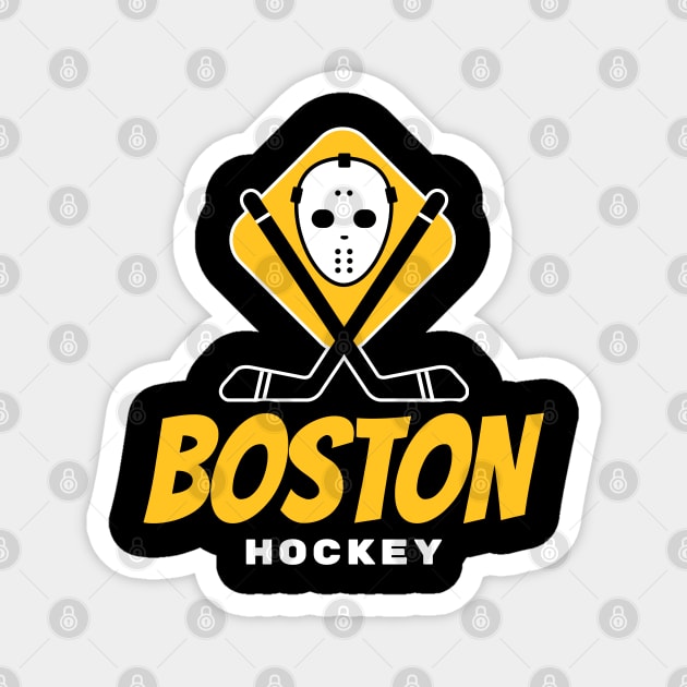 Boston Bruins Hockey Magnet by BVHstudio