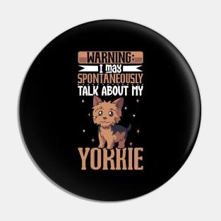 Yorkshire Terrier lover Pin