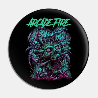 FIRE ARCADE BAND Pin