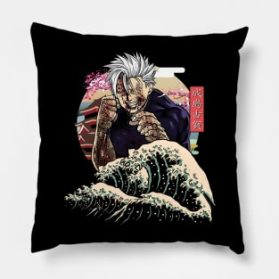 Ohma Tokita's Journey Kengan Anime Art Tee Pillow