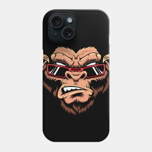 Monkey Animal Face Glasses Cool Phone Case