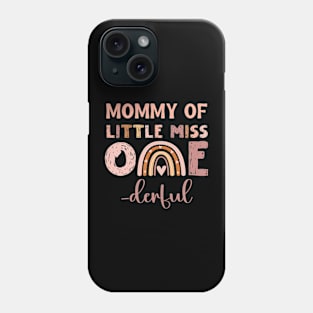 Boho Mommy of Miss Onederful 1st Birthday Girl Cute Phone Case