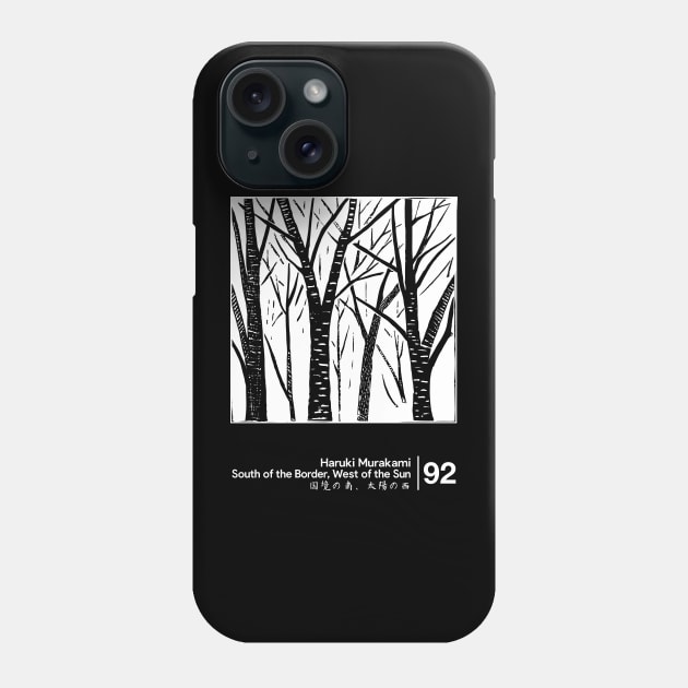 Haruki Murakami / Minimalist Style Graphic Artwork Phone Case by saudade