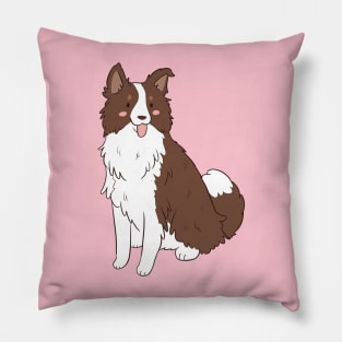 Cute border collie Pillow