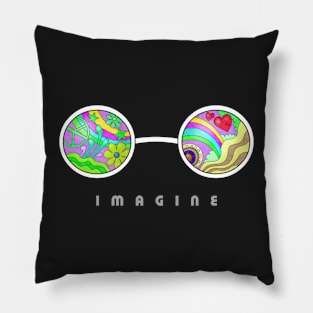 Imagine psychedelic art 2 Pillow