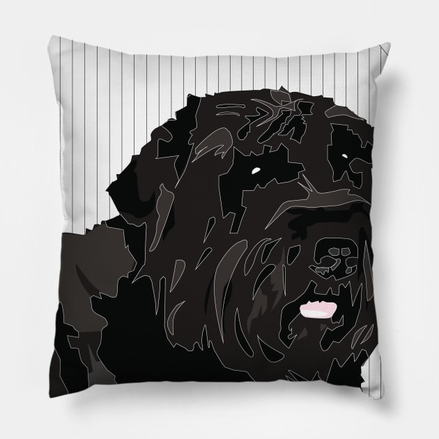 Animal Vignette: Bouvier des Flandres Pillow by Crafting Yellow