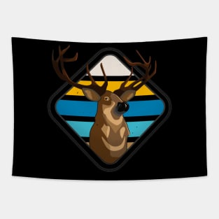 Deer Retro Nature Forest Outdoor Badge Tapestry