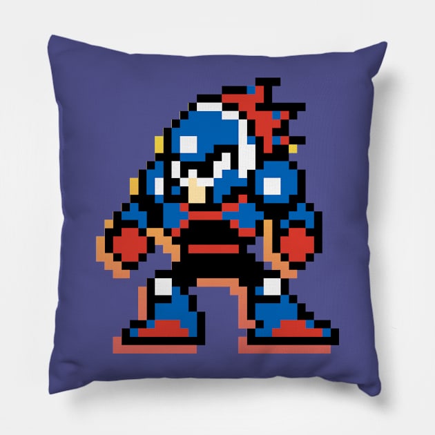 8-bit Blastman Pillow by maverickmichi