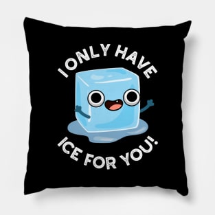 I Only Have Ice For You Cute Pun Pillow