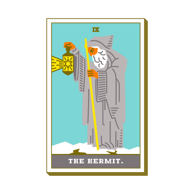 IX - The Hermit - Tarot Card by Joe Gottli