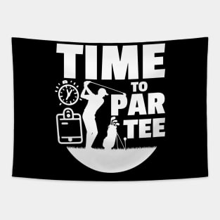 Time to Par Tee Tapestry