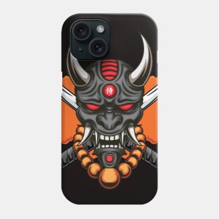 Oni Mask Illustration 04 Phone Case