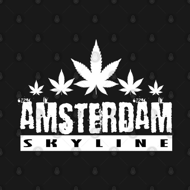 Amsterdam Skyline - Cannabis by PEHardy Design